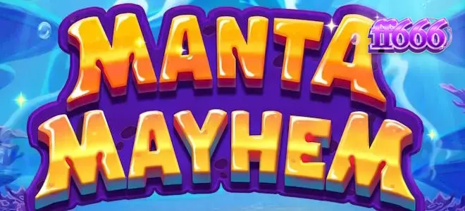 Cena subaquática colorida com criaturas marinhas peculiares em Manta Mayhem